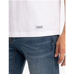 USA EMBOSSED PRINT JERSEY T-SHIRT