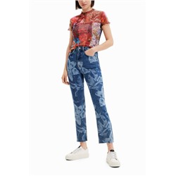 Vaqueros Straight cropped