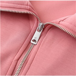 Женская свободная кофта с длинным рукавом и воротником-стойкой