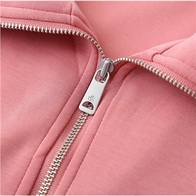 Женская свободная кофта с длинным рукавом и воротником-стойкой