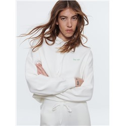 Pullover mit Reißverschluss und Kapuze
