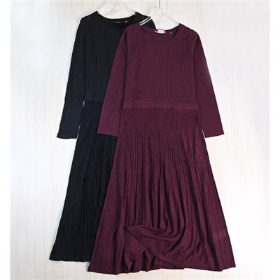 Женское элегантное платье с круглым вырезом