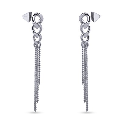 Серьги (покрытие родий), Есть комплект