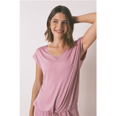 Pijama Capri viscosa rosa soft touch