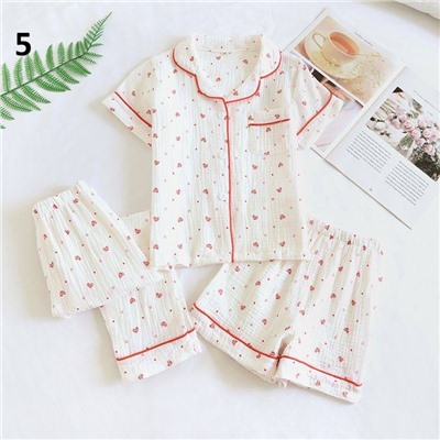 Милая пижамка для девочек. В комплекте шорты и штаны