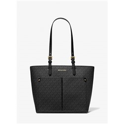Michael Kors Outlet Jet Set Medium Logo Pocket Tote Bag