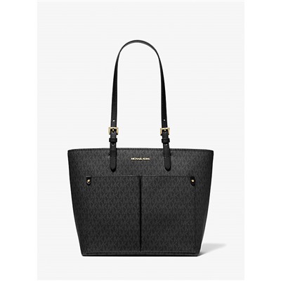 Michael Kors Outlet Jet Set Medium Logo Pocket Tote Bag