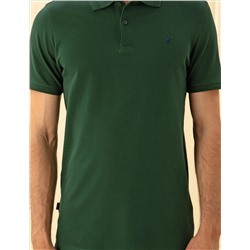 Koyu Yeşil Slim Fit Basic Tişört