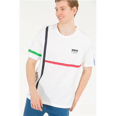 Erkek Beyaz Comfort Bisiklet Yaka Tişört