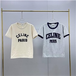 Женская футболка Celin*e из новой коллекции 👕  Реплика 1:1
