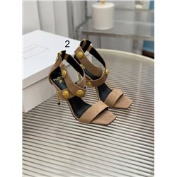 Эффектные босоножки на высоком каблуке с перекрестными ремешками и металлическими пряжками  БАЛТМЕЙ*Н