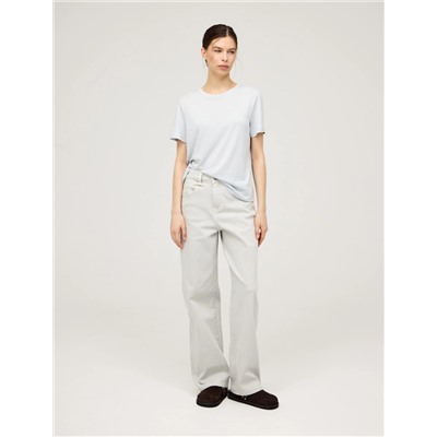 Голубая базовая футболка HASS