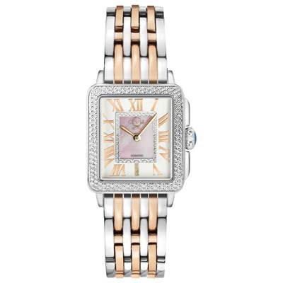 GV2 by Gevril  Padova Diamond Quartz Pink Mother-of-Pearl Dial Women's Watch