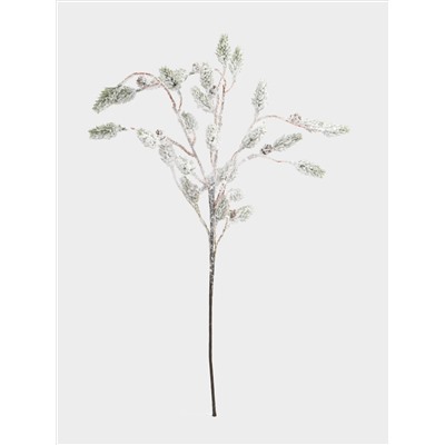 Ветка декоративная, 70 см, пластик, Заснеженная ветка, Interior natural