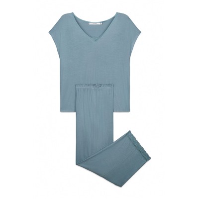 Pijama Capri viscosa tacto suave azul