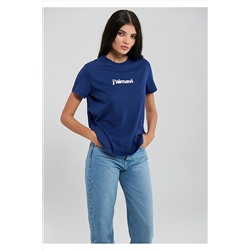 MaviBaskılı Lacivert Tişört Regular Fit / Normal Kesim 1612242-70722