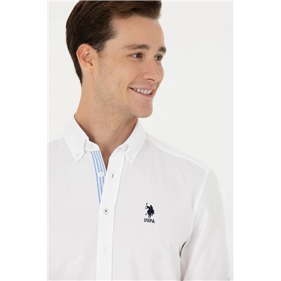 Erkek Beyaz Uzun Kollu Gömlek