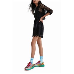 Vestido estilo crochet Johnson Hartig