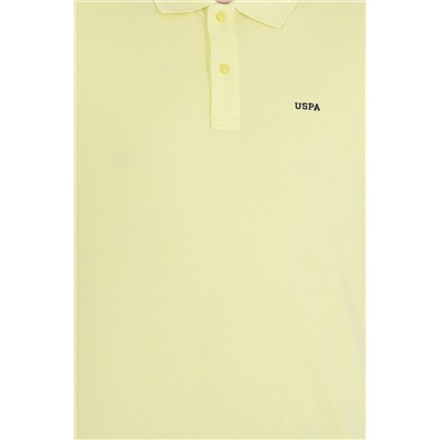 Erkek Açık Sarı Basic Polo Yaka Tişört