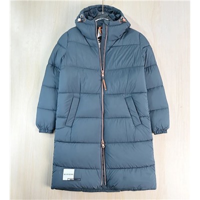 Женское  повседневное хлопковое пальто/куртка средней длины с капюшоном