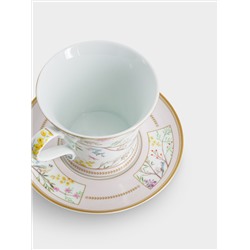 Чашка с блюдцем, 350 мл, Пение птиц