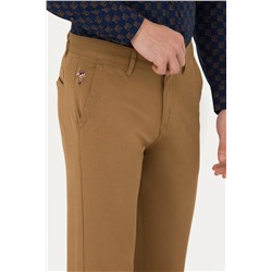 Erkek Camel Kanvas Pantolon