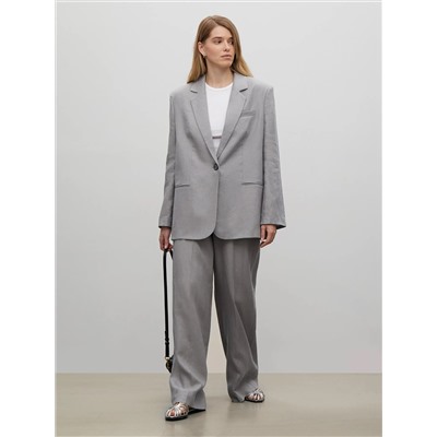 Брюки из костюмной шерсти, D289/alloy