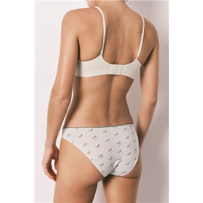 Pack 7 bragas clásicas algodón rosa y verde