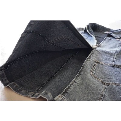 Джинсовое платье на молнии   Японский бренд Материал: хлопок 75%, полиэстер 25%