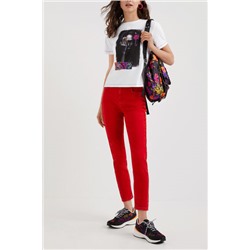 Camiseta arty pespuntes