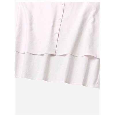 Женское платье рубашка из смесового льна МАНГ*О