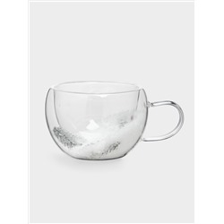 Кружка, 270 мл, 2 шт, стекло Б, с ягодами и еловыми ветками внутри, Wind-mystery