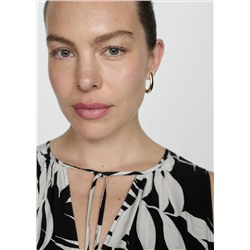 Vestido lazos estampado