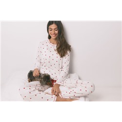 Bandana perro roja corazones