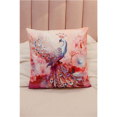 Наволочка декоративная 3 шт Павлины 3D