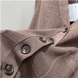 Новинка Женский вязанный жилет с элегантным блеском