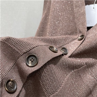 Новинка Женский вязанный жилет с элегантным блеском