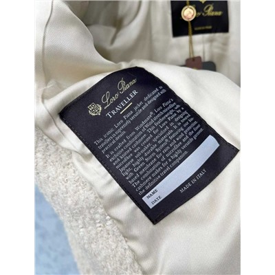 Женский твидовый пиджак с воротником-стойкой   Lor*o Pian*a