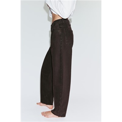 TRF BARREL HIGH-WAIST JEANS