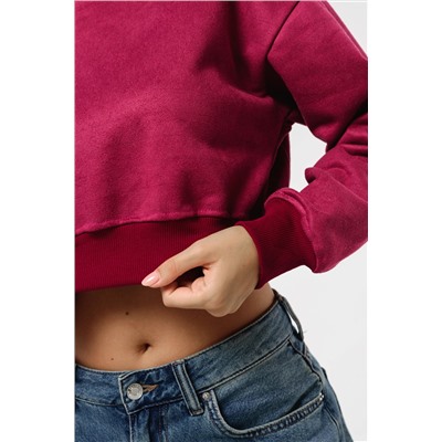 Свитшот 3 оверсайз короткий