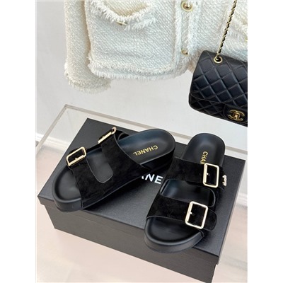 Женские замшевые сабо  ШАНЕ*ЛЬ