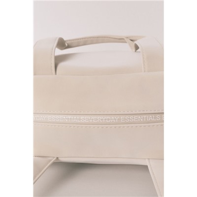 Neceser grande rubber beige