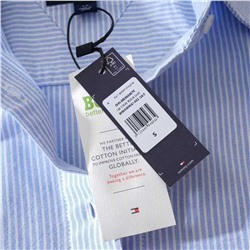 Женская рубашка в вертикальную полоску с длинными рукавами ТОММИ ХИЛФИГЕ*Р