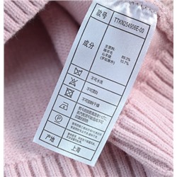 Свободный повседневный свитер с круглым вырезом и нашивкой в ​​виде мультяшного медведя