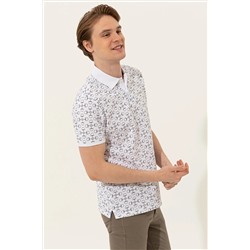 Erkek Beyaz Polo Yaka Tişört