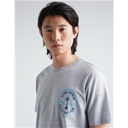 Print T-shirt, Men, Light Grey