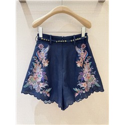 Короткие шорты с рисунком "пейсли"    ZIMMERMANN   Идеально подходят к рубашке выше