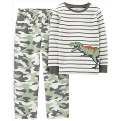 2-Piece Helicopter Cotton & Fleece PJs