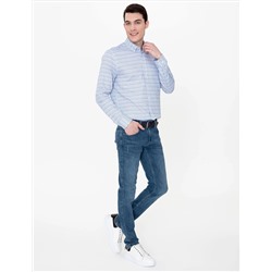 Mavi Slim Fit Uzun Kollu Gömlek