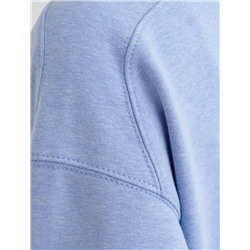 Свитшот свободный из петельчатого футера двухнитки с эластаном